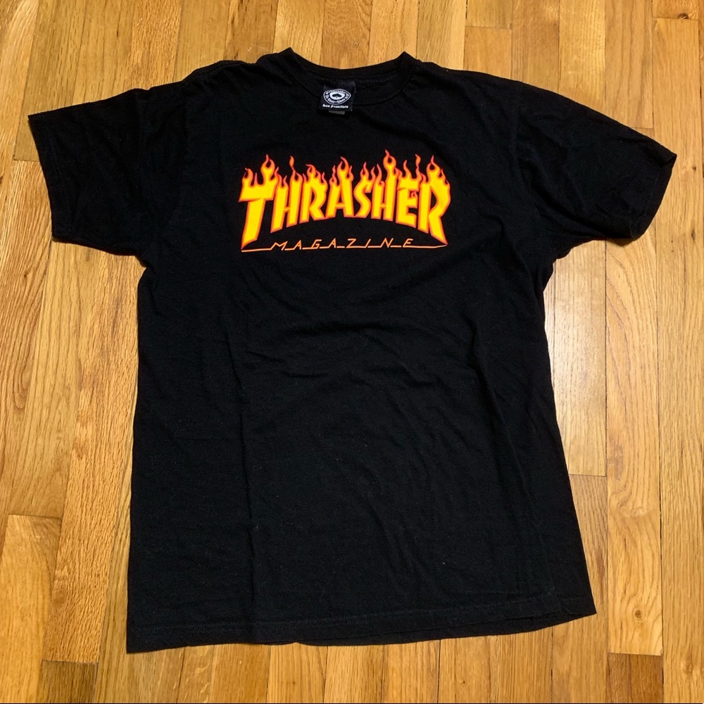 black thrasher tee